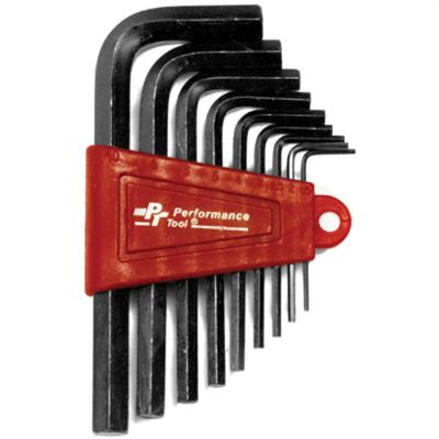 WLMW1392 image(0) - Wilmar Corp. / Performance Tool 9 Pc MM Hex Key Set w/Holder