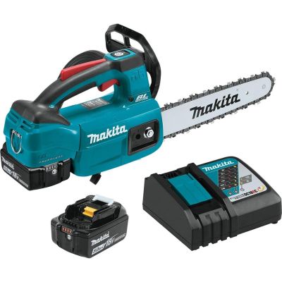 MAKXCU06T image(0) - Makita 18V LXT 5.0 Ah Brushless Cordless 10" Top Handle Chain Saw Kit