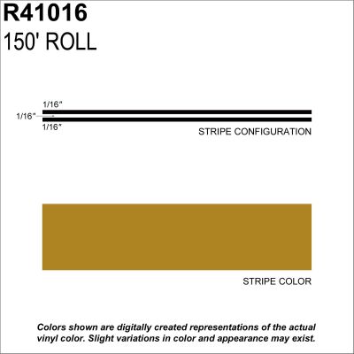 SHR41016 image(0) - MS, 3/16" X 150'; Gold Metallic