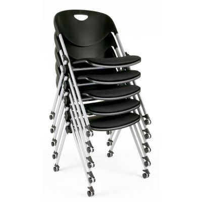 LDS1010471 image(0) - LDS (ShopSol) Stack, Nest, Gang Folding Chair - Plastic Seat
