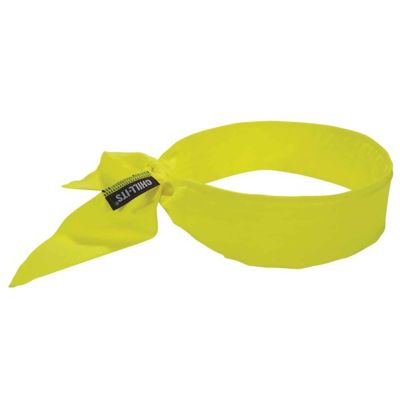ERG12397 image(0) - 6702 Lime Evap. Cooling Bandana - Embedded Polymers - Tie