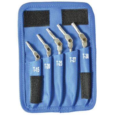 BND00019 image(0) - Bondhus Corp. 5PC HEX PRO PIVOT HEAD TORX WRENCH SET