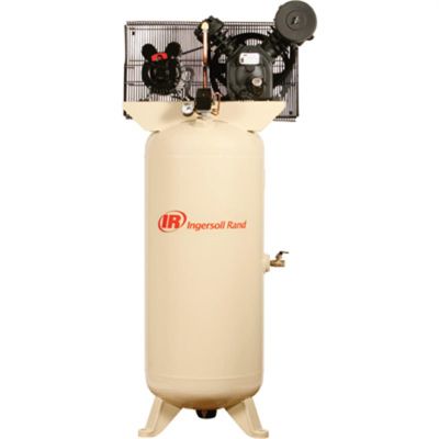 IRT45465432 image(0) - Ingersoll Rand 7.5 HP, 230 volts, 3 phase, 80 gallon vertical air compressor