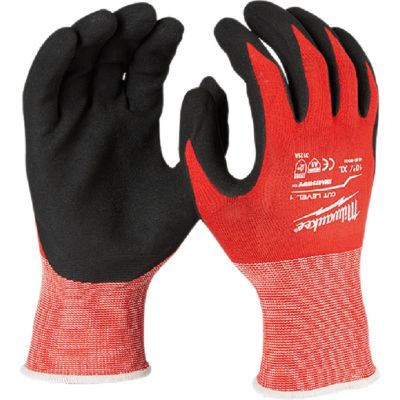 MLW48-22-8904 image(0) - Milwaukee Tool CUT LEVEL 1 NITRILE DIPPED SMARTSWIPE GLOVES - XXL