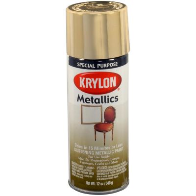 DUP1708 image(0) - Krylon Metallic Paints Brass Metallic 12 oz.
