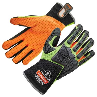 ERG17902 image(0) - Ergodyne 925F(x) S Lime Std Dorsal Impact-Reduce Gloves