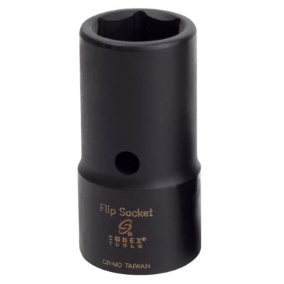 SUN2713 image(0) - Sunex 1/2 in. Drive Impact Flip Socket, 21