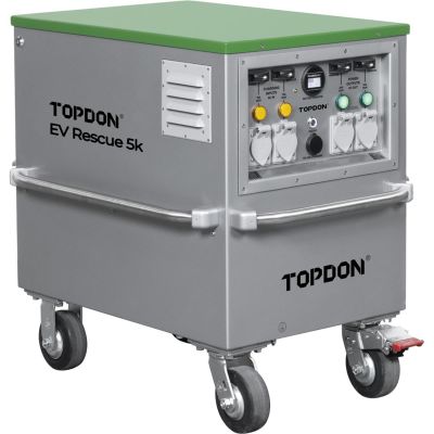 TOPTDEVR5K image(0) - Topdon EV Rescue 5K Power Station - 5k Power Station w/120V & 220 Outlet