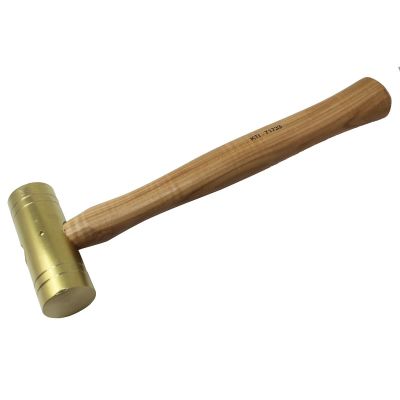 KTI71733 image(0) - K Tool International 32 oz. Brass Hammers with Hickory Handles, 1-1/2 i