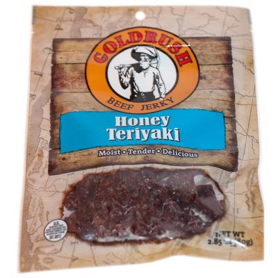 GRJ72132 image(0) - Gold Rush Jerky Honey Teriyaki 2.85 oz. Goldrush Beef Jerky 12-ct