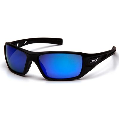 PYRSB10465D image(0) - Pyramex Pyramex Safety - Black Frame/Ice Blue Mirror Lens