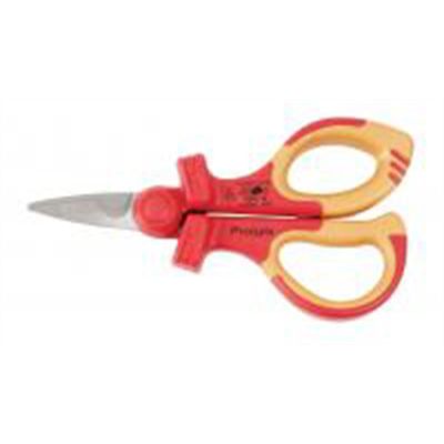 WIH32951 image(0) - Insul. Proturn Electrician"s Shears, 6.3" OAL w/ Cable Notch. Stainless Steel Blades