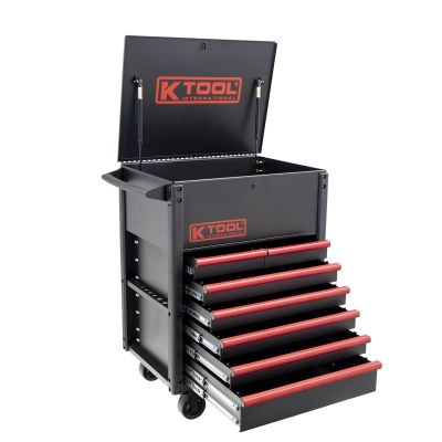 KTI75122 image(0) - Premium 7 Drawer 750 lb. Service Cart (Matte Black)