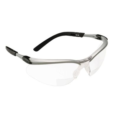 MMM11374 image(0) - 3M BX Reader Protective Eyewear Silver+1.5 Diopter