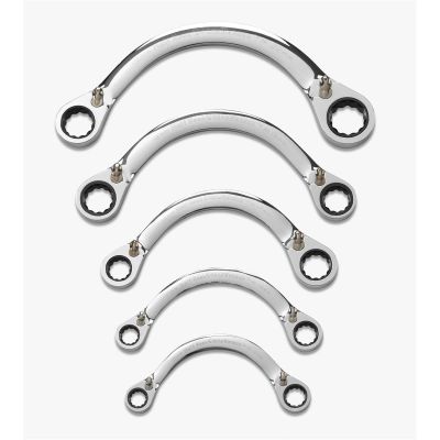 KDT9850 image(0) - GearWrench HALF MOON GEAR WRENCH 5PC METRIC SET