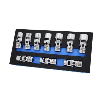 AST74310 image(0) - Astro Pneumatic 10pc 3/8" Drive Flex Socket Set - 6 Point - Metric