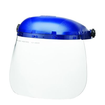 SRWS39210 image(0) - Sellstrom Sellstrom- Face Shield - 390 Series - 8" x 12" x 0.040" Window - Clear - Universal Hard Hat Slot Adaptor Headgear - Single Crown