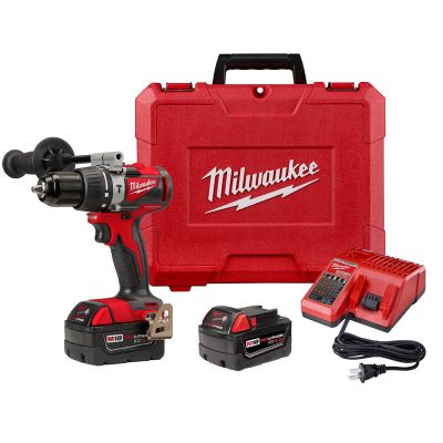MLW2902-22 image(0) - Milwaukee Tool M18 1/2" Brushless Hammer Drill Kit