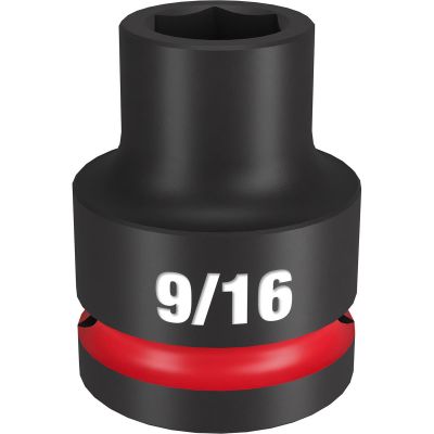 MLW49-66-6300 image(0) - Milwaukee Tool SHOCKWAVE Impact Duty  3/4"Drive 9/16" Standard 6 Point Socket