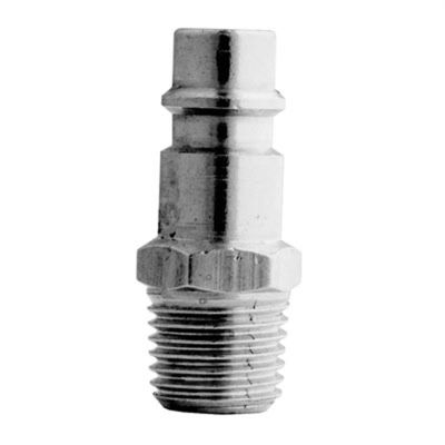 MIL760 image(0) - Milton Industries HI-Flo V-Style 1/4" MNPT Brass Plug