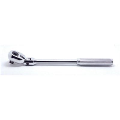 KKN4774P image(0) - Ko-ken USA 4774P 1/2 Sq. Dr. Ratchet Handle  24 teeth Flexible Head Length 330mm  Polished Handle