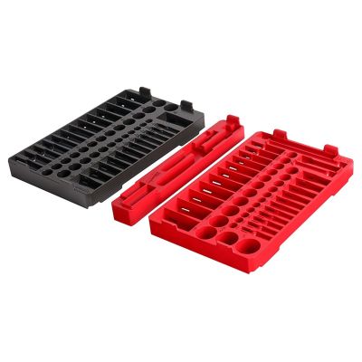 MLW48-22-9486T image(0) - Milwaukee Tool 106pc. 1/4" & 3/8” Drive  Ratchet and Socket Trays- SAE & Metric