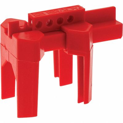 MRO63941462 image(0) - Msc Industrial Supply Pneumatic & Valve Lockouts; Type: Handle-On Ball Valve Lockout ; Max Pipe 2-1/2" ; Min Pipe 1/2"; Polypropylene