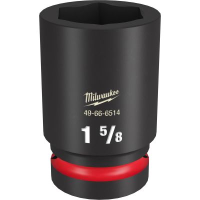 MLW49-66-6514 image(0) - Milwaukee Tool SHOCKWAVE Impact Duty 1" Drive 1-5/8" Deep 6-Point Socket