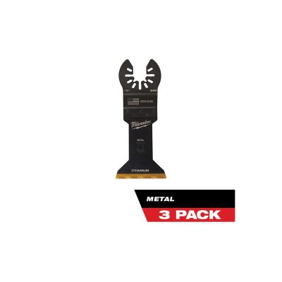 MLW49-25-1263 image(0) - Milwaukee Tool OPEN-LOK 1-3/4" TITANIUM CHARGED Bi-Metal Multi-Material Multi-Tool Blades 3PK