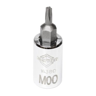 MAY16380 image(0) - Mayhew Mayhew No. 00 Mortorq® Short Insert Socket Bit, 1/4-Inch Drive