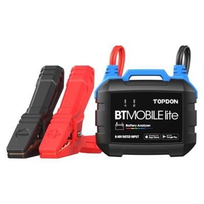 TOPBTMLITE image(0) - Topdon BTMobile Lite - 12V Bluetooth Battery & System Tester - Smartphone