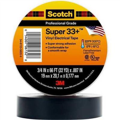 MMM6133 image(0) - 3M ELECTRICAL TAPE VINYL 3/4IN X 52FT