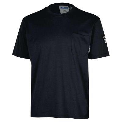 OBRZFI109-L image(0) - OBERON T-Shirt - 100% FR/Arc-Rated 7 oz Cotton Interlock - Short Sleeves - Navy - Size: L