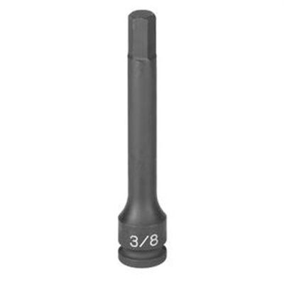 GRE19044M image(0) - Grey Pneumatic 3/8" Drive x 4mm Hex Driver 4" Length