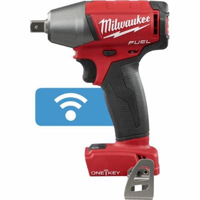 MLW2759-20 image(0) - Milwaukee Tool M18 FUEL 1/2" Compact Impact Wrench w/ ONE-KEY with Pin Detent