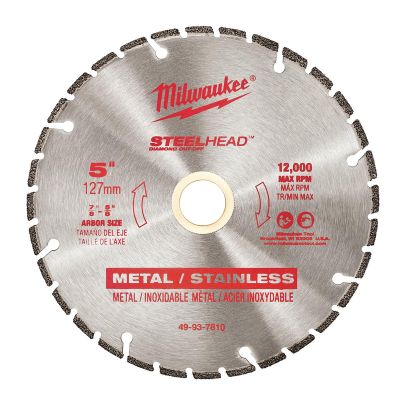 MLW49-93-7810 image(0) - Milwaukee Tool 5" SteelHead Diamond Cut-Off