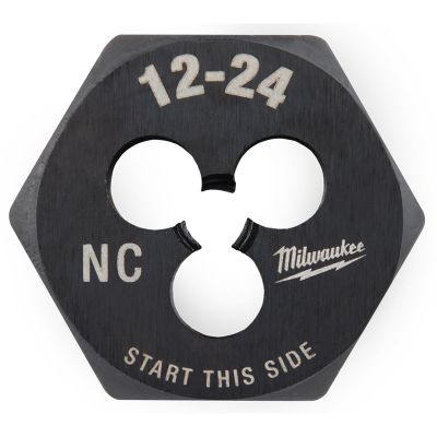 MLW49-57-5330 image(0) - Milwaukee Tool 12-24 NC 1-Inch Hex Threading Die