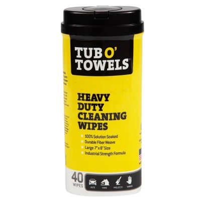 FDPTW40 image(0) - Tub O' Towels Tub O' Towels Heavy Duty Cleaning Wipes, 40 count
