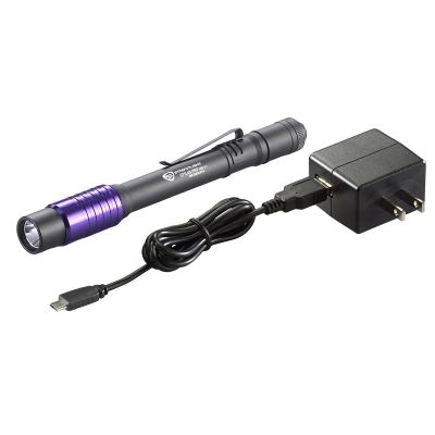 STL66148 image(0) - Streamlight Stylus Pro USB Rechargeable UV Penlight - Black
