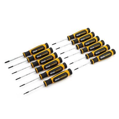 KDT80057H image(0) - GearWrench 12 Pc. Phillips®/Slotted/Torx® Mini Dual Material Screwdriver Set