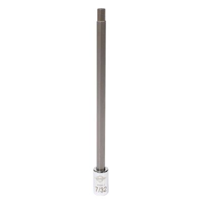 MAY16663 image(0) - Mayhew Mayhew 7/32-Inch SAE Hex Long Insert Socket Bit, 1/4-Inch Drive