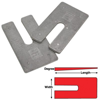 SPP10542 image(0) -  Specialty Products Company Aluminum Alloy Heavy Duty Truck Shims 3 x 6 x 2.5 DEG (6)