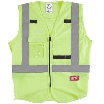 MLW48-73-5023 image(0) - Milwaukee Tool Hi Vis Yellow Safety Vest-XXL/XXXL