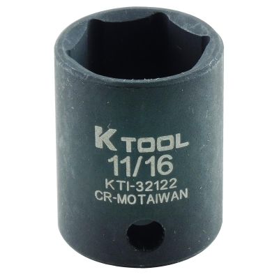 KTI32122 image(0) - K Tool International SOC 11/16 3/8D IMP 6PT