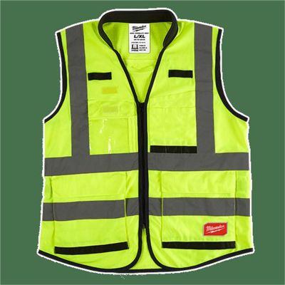 MLW48-73-5044 image(0) - Milwaukee Tool Class 2 High Visibility Yellow Performance Safety Vest - 4XL/5XL