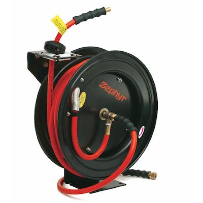 BLBRBR3825 image(0) - BluBird 3/8" x 25' Metal Retractable Rubber Air Hose Reel