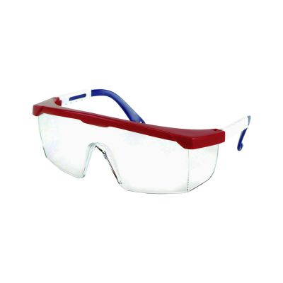 SRWS76701 image(0) - Sellstrom Sellstrom - Safety Glasses - Sebring Series - Clear Lens - Red/White/Blue Frame - Hard Coated