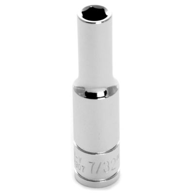 WLMW36307 image(0) - Wilmar Corp. / Performance Tool 1/4'' Dr 6pt Deep Socket 7/32"