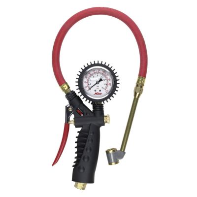 MILS-578A image(0) - Milton Industries Analog Inflator Gauge with Large Bore Dual Head Chuck