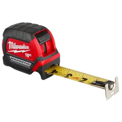 MLW48-22-0316 image(0) - Milwaukee Tool 16ft Compact Wide Blade Magnetic Tape Measure